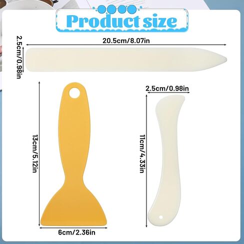 6 Pcs Bone Folders Crease Makers Plastic Bone Folder Paper Creaser Set Scoring Tool Folding Bookbinding Tool Origami Tools for Handmade Scrapbooking Bookbinding Paper Cards Crafts Leather Burnishing in Saudi Arabia