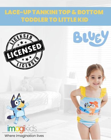 Bluey Tankini Tankini ملابس السباحة الأعلى ومجموعة السباحة السفلية in Kuwait