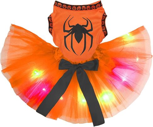 Petitebella Spider Printing Puppy Dog Dress (Red/Black, X-Small) in Saudi Arabia