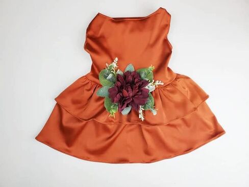 Wedding Dog Dress | Dog Flower Girl Dress | Terra Cotta Wedding | Dog Clothes XS-5XL (5X-Large) in Kuwait