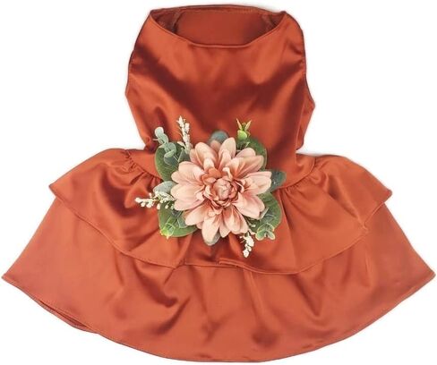 Wedding Dog Dress | Dog Flower Girl Dress | Terra Cotta Wedding | Dog Clothes XS-5XL (5X-Large) in Kuwait