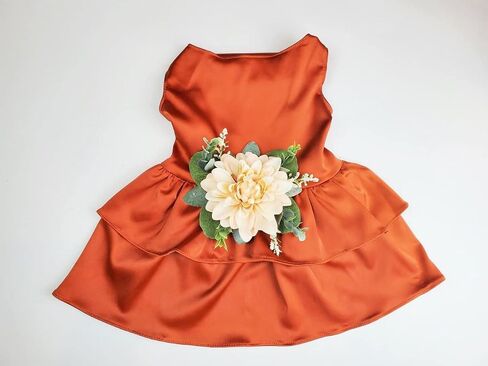 Wedding Dog Dress | Dog Flower Girl Dress | Terra Cotta Wedding | Dog Clothes XS-5XL (5X-Large) in Kuwait