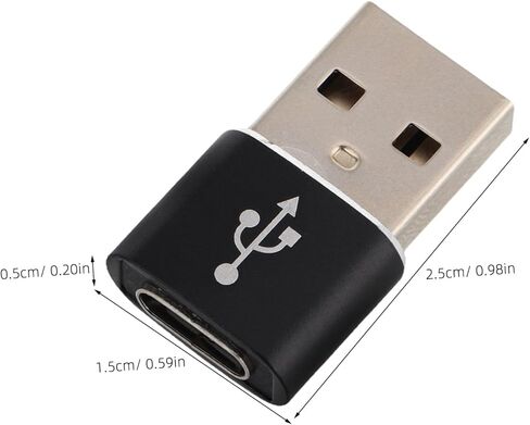 2PCS وظيفة مزدوجة النوع C إلى محول USB Compact Type-C Card Reader ومحول USB للأجهزة المحمولة نقل البيانات وشحن الهواتف الذكية المتوافقة مع in Saudi Arabia