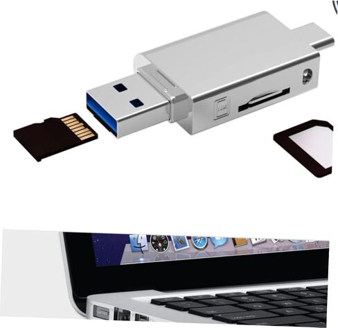 1pc USB-c Memory Card Reader Zinc Alloy Type-c Adapter for Nm Cards Dual Function for Laptops Mobile Phones Compact Design Data in Saudi Arabia