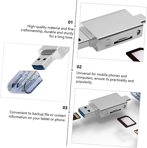 1pc USB-c Memory Card Reader Zinc Alloy Type-c Adapter for Nm Cards Dual Function for Laptops Mobile Phones Compact Design Data in Saudi Arabia