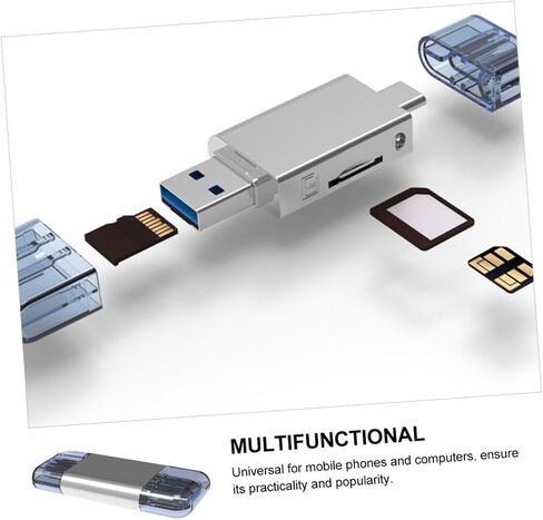 1pc USB-c Memory Card Reader Zinc Alloy Type-c Adapter for Nm Cards Dual Function for Laptops Mobile Phones Compact Design Data in Saudi Arabia