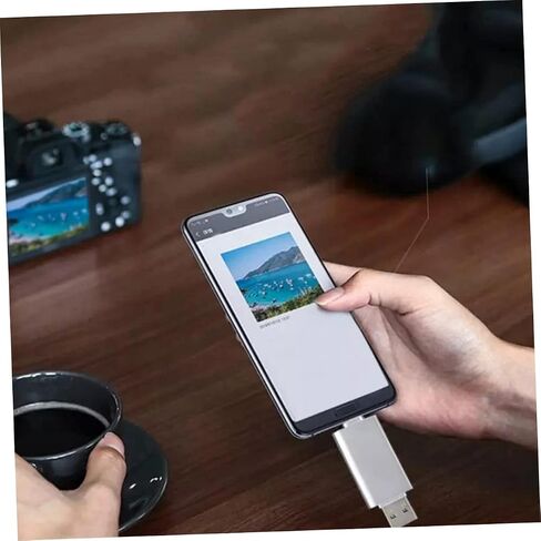1pc USB-c Memory Card Reader Zinc Alloy Type-c Adapter for Nm Cards Dual Function for Laptops Mobile Phones Compact Design Data in Saudi Arabia