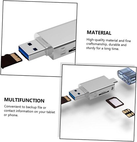 1pc USB-c Memory Card Reader Zinc Alloy Type-c Adapter for Nm Cards Dual Function for Laptops Mobile Phones Compact Design Data in Saudi Arabia
