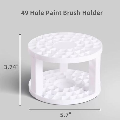 Feadily 49 Hole Paint Brush Holder, Paint Brush Holder for Artist, Desk Organizer for Colored Pencils, Markers (Black) in Kuwait