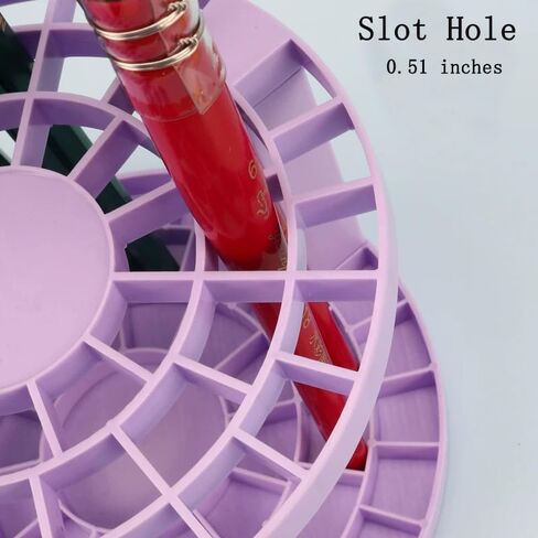 Feadily 49 Hole Paint Brush Holder, Paint Brush Holder for Artist, Desk Organizer for Colored Pencils, Markers (Black) in Kuwait