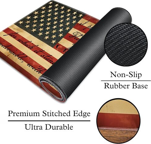 L&B Mercantile American Flag 1776 Betsy Ross We The People XXL Deskpad for Computer Keyboard and Mouse – Patriotic USA Gaming Mousepad, Extra Long XL Mouse Pad for Laptop Office Desk, Desktop Mat in Saudi Arabia