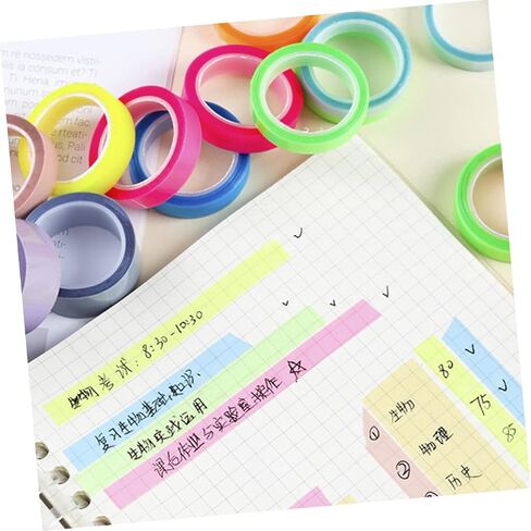 Doitool 20 Rolls أشرطة تمييز شفافة علامات الصفحات المحمولة لتوضيح الكتب لزجة لزجة للتتبع المرئي والتركيز in Saudi Arabia