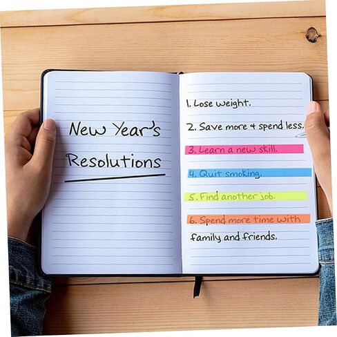 Doitool 20 Rolls أشرطة تمييز شفافة علامات الصفحات المحمولة لتوضيح الكتب لزجة لزجة للتتبع المرئي والتركيز in Saudi Arabia