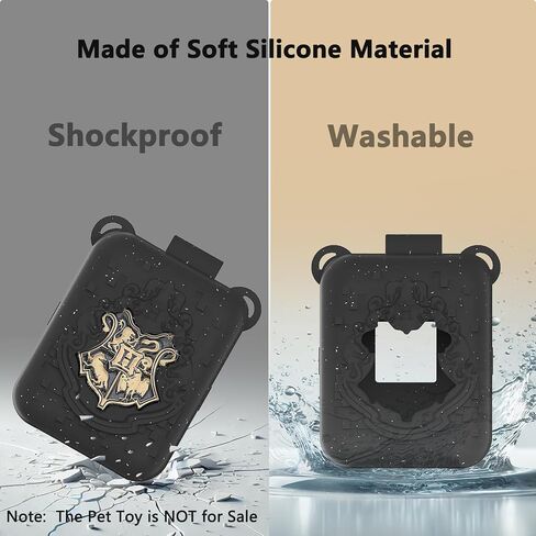 Xegimor Silicone Case for Bitzee Harry Potter Interactive Toy Digital Pet ، غطاء واقعي لـ Harry Potter Bitzee الافتراضي للحيوانات الأليفة (العلبة السوداء) in Kuwait