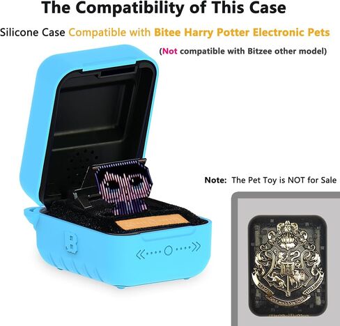Xegimor Silicone Case for Bitzee Harry Potter Interactive Toy Digital Pet ، غطاء واقعي لـ Harry Potter Bitzee الافتراضي للحيوانات الأليفة (العلبة السوداء) in Kuwait