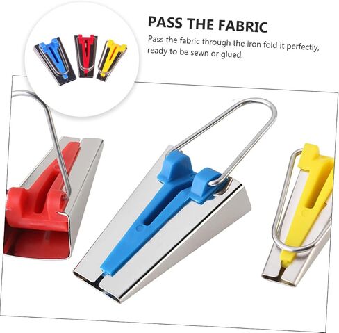 Lurrose 1SET BIAS BIAS MAKERING MAKER SET أدوات خياطة خياطة النسيج لمشاريع DIY تشمل وصناع الأشرطة للأوشحة والحقائب سهلة وخياطة لوازم 3 مساءً in Saudi Arabia