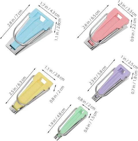Villful 5pcs التحيز صانع الأشرطة مجموعة أدوات خياطة احترافية لخياطة خياطة اللحف و DIY الحرف اليدوية متعددة التحيز in Kuwait