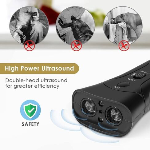 Dog Bark Deterrent Devices,Ultrasonic Anti Barking Device for Dogs,Dual Sensor Dog Bark Deterrent Dog Barking Control Devices Dog Training Tools,Safe for Human & Dogs in Kuwait