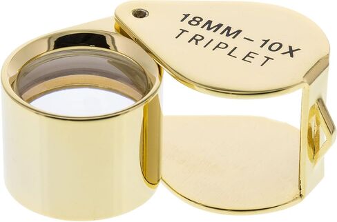 Diamond Loupe ، 10x Triplet ، Goldtone ، 18 millimeters | ELP-750.02 in Saudi Arabia