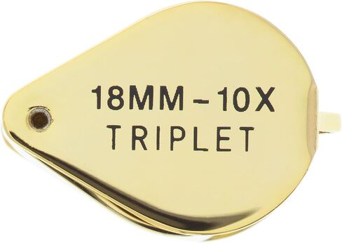 Diamond Loupe ، 10x Triplet ، Goldtone ، 18 millimeters | ELP-750.02 in Saudi Arabia