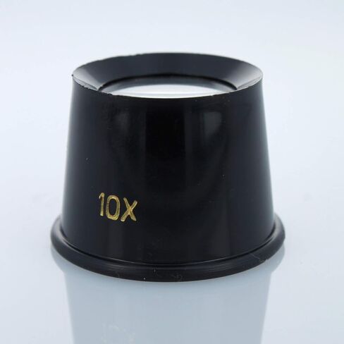 10X Plastic Jewelers Loupe 25mm Diameter Glass Lens Magnifier in Kuwait