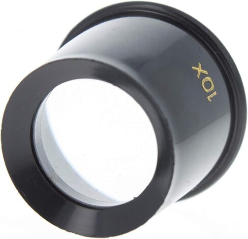 10X Plastic Jewelers Loupe 25mm Diameter Glass Lens Magnifier in Kuwait