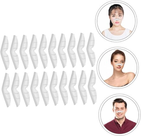 Artibetter 20pcs شرائح جسر الأنف السيليكون لأقنعة الوجه منصات حماية مضاد للطفر للنظارات وسادة ختم مريحة للاستخدام طوال اليوم in Saudi Arabia