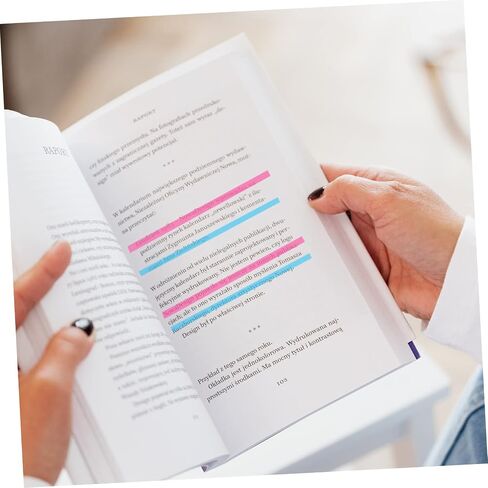 Reusable Highlight Strips of Pet Sticky Page Flags for Focused Reading and Annotation Fluorescent Notepaper for Students and Teachers in Saudi Arabia
