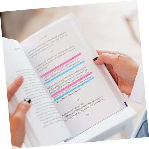 Transparent Highlight Strips Pet Page Markers for Easy Annotation Convenient for Reading and Note-taking for Students and Office Use in Saudi Arabia