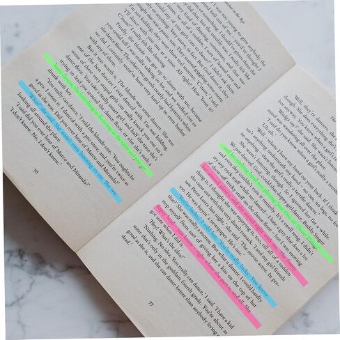 Transparent Highlight Strips Pet Page Markers for Easy Annotation Convenient for Reading and Note-taking for Students and Office Use in Saudi Arabia