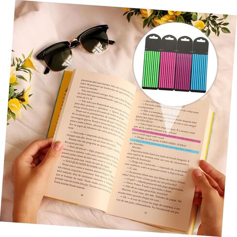 Transparent Highlight Strips Pet Page Markers for Easy Annotation Convenient for Reading and Note-taking for Students and Office Use in Saudi Arabia