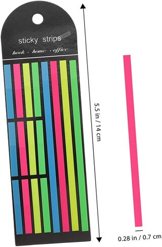6pcs الكتب الفلورسنت علامات تبويب أدوات تمييز عاليةا لوازم التعليقات القابلة للإزالة in Kuwait