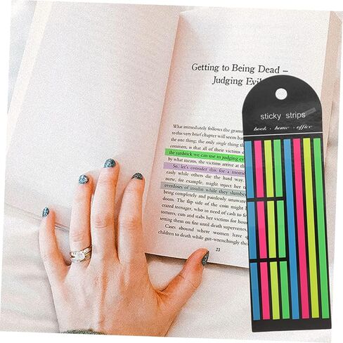 6pcs الكتب الفلورسنت علامات تبويب أدوات تمييز عاليةا لوازم التعليقات القابلة للإزالة in Kuwait