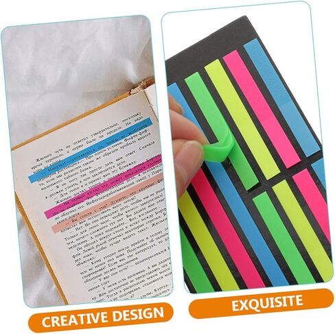 6pcs الكتب الفلورسنت علامات تبويب أدوات تمييز عاليةا لوازم التعليقات القابلة للإزالة in Kuwait