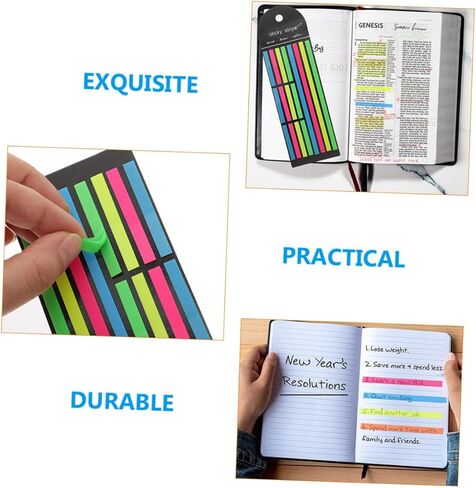 6pcs الكتب الفلورسنت علامات تبويب أدوات تمييز عاليةا لوازم التعليقات القابلة للإزالة in Kuwait