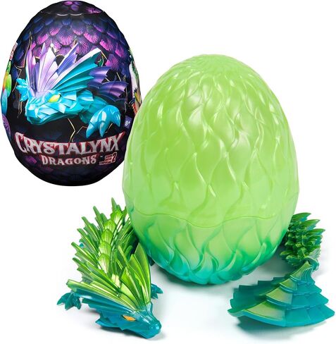 Dragons, 12.5-inch Collectible Articulated Dragon Toy Figure & Blind Box Display Egg, Fidget Home Office & Desk Decor (Styles May Vary) in Saudi Arabia