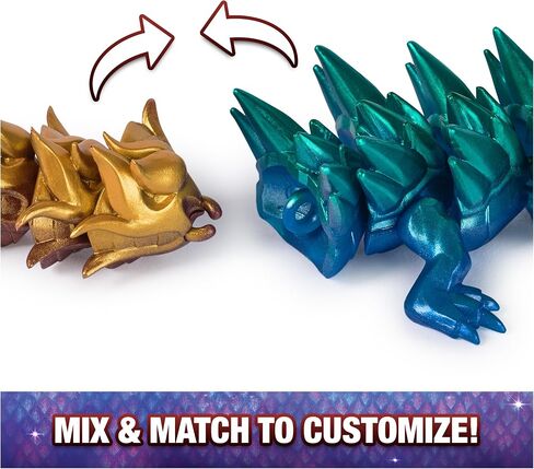 Dragons, 12.5-inch Collectible Articulated Dragon Toy Figure & Blind Box Display Egg, Fidget Home Office & Desk Decor (Styles May Vary) in Saudi Arabia