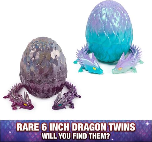 Dragons, 12.5-inch Collectible Articulated Dragon Toy Figure & Blind Box Display Egg, Fidget Home Office & Desk Decor (Styles May Vary) in Saudi Arabia