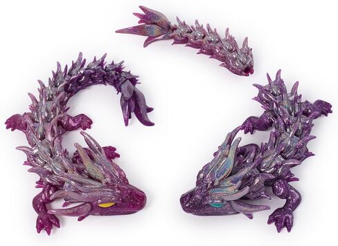 Dragons, 12.5-inch Collectible Articulated Dragon Toy Figure & Blind Box Display Egg, Fidget Home Office & Desk Decor (Styles May Vary) in Saudi Arabia