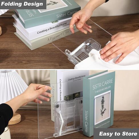 حامل الكتب الأكريليك Clear - حامل كتاب Cook Book قابل للضبط قابلة للطي للفنون ، كتاب الطبخ ، الحامل ، المجلة ، الكتب المدرسية (13.4 × 9.4inch) in Kuwait