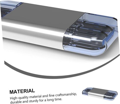 NUOBESTY 1pc USB-c Card Reader for Nm Cards Zinc Alloy Dual USB Memory Reader for Laptops and Smartphones Compact and Lightweight Design High-Speed Data for Go Use in Saudi Arabia