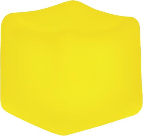Square Stress Cube - Fidget Relief Toy for Kids & Adults Sensory Squishy Cube - Non Toxic, BPA-Free & Hypoallergenic- Anxiety & Stress Reliever for Home, Office & School 2.17inc (Yellow) in Saudi Arabia