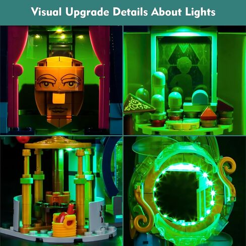 مجموعة مصباح LED متوافقة مع Lego Wicked مرحبًا بكم في Emerald City 75684 -لا توجد عارض in Saudi Arabia