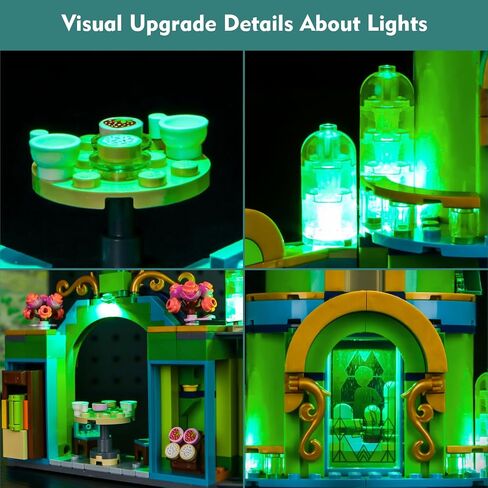 مجموعة مصباح LED متوافقة مع Lego Wicked مرحبًا بكم في Emerald City 75684 -لا توجد عارض in Saudi Arabia