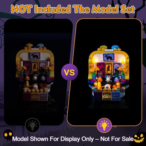Light kit Compatible with Lego 40811 Altar of The Dead - No Model Only Light, LED Lighting Accessories Compatible with Lego Undead Altar in Saudi Arabia
