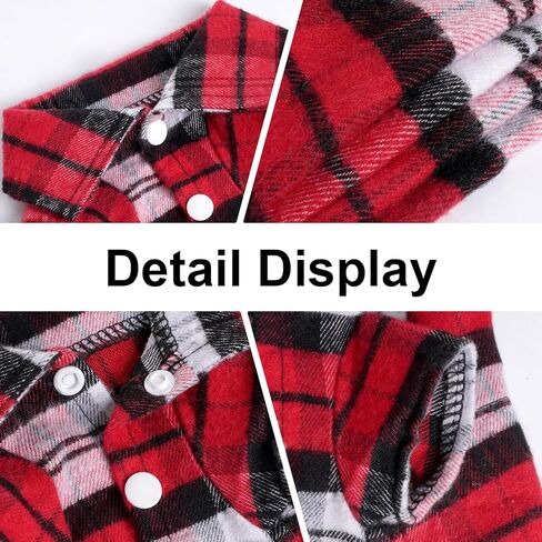 3 PCS Dog Closed Dlaid Dlaid Puppy Clother Button Up Cat Shirt for Small Pet Dogs Cat Cat Christmas (Medium) in Kuwait