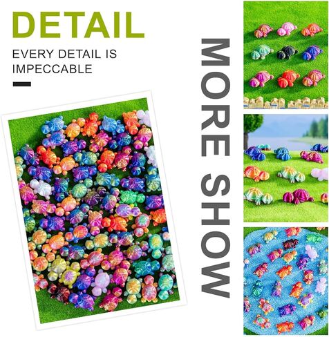 120pcs 3d المطبوعة مصغرة الحيوانات التماثيل التماثيل قوس قوس قزح التدرج مجموعة كبيرة لزخارف الحيوانات الأليفة المكتبية ، حديقة ، عرض المكتب ، ديكور الحيوانات المصغرة in Kuwait