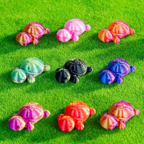120pcs 3d المطبوعة مصغرة الحيوانات التماثيل التماثيل قوس قوس قزح التدرج مجموعة كبيرة لزخارف الحيوانات الأليفة المكتبية ، حديقة ، عرض المكتب ، ديكور الحيوانات المصغرة in Kuwait