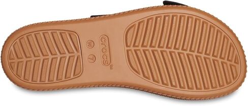 Crocs Women's Low Wedge Brooklyn Woven Buckle Black, 8 in Saudi Arabia