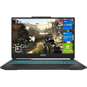 MSI Cyborg 15 Gaming Laptop, 15.6" FHD 144Hz Display, Intel Core i7-12650H, NVIDIA GeForce RTX 4060, 32GB DDR5 RAM, 2TB SSD, Webcam, Backlit Keyboard, Wi-Fi 6, Windows 11 Home, Translucent Black